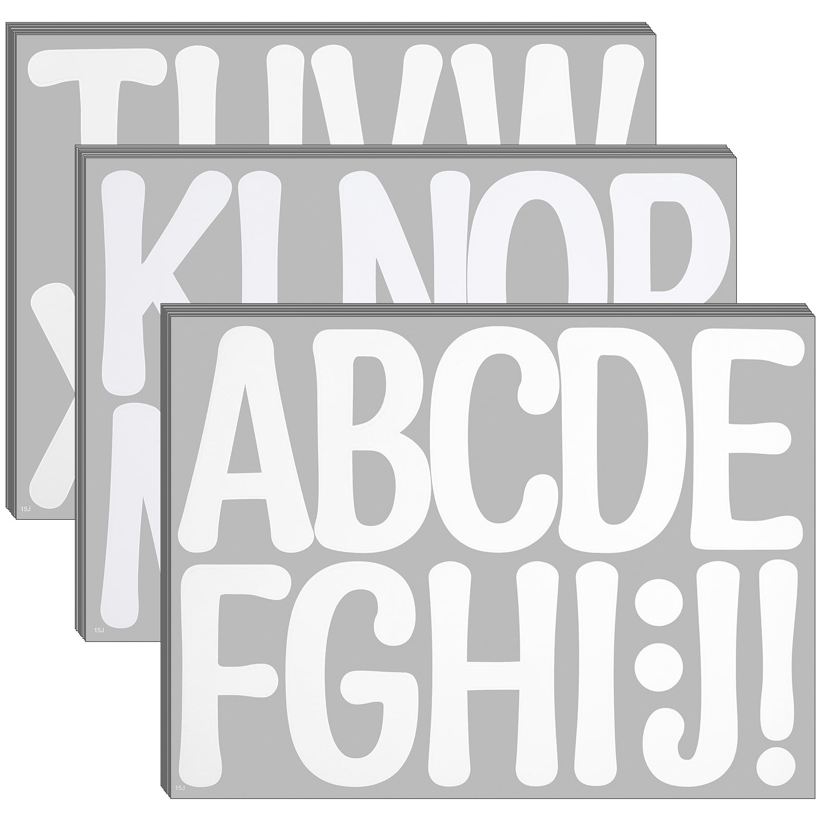 32 Hojas / 336 Piezas Pegatinas Letras Grandes, 10cm Letras Autoadhesivas Grandes De Vinilo Mayúsculas Pegatinas Números Y Letras Para Cartulina, Manualidades, Decoración Del Hogar (Negro