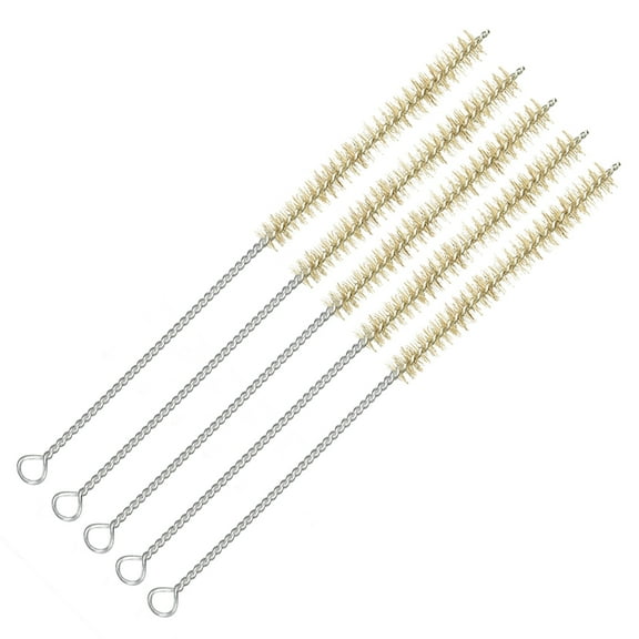 5pcs 12mm Dia Twist Handle Bristle Test Tube Tubing Cleaning Brush