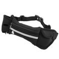 thumbnail image 3 of Riñonera para deportes al aire libre con almacenamiento multifunción, funda impermeable para teléfono para corredores, color negro, 3 of 8
