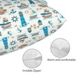thumbnail image 3 of Kdxio Cotton Pillow Cases 14"x20" Pillowcases,Soft and Breathable Bedroom Pillow Cases-Lighthouse And Sea-No Pillow Core, 3 of 5