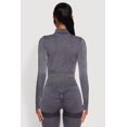 thumbnail image 5 of Womens Seamless Mineral Wash Crop Track Jacket, 5 of 5