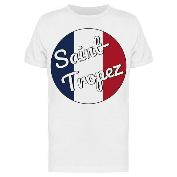 Saint Tropez French Colors T-Shirt Men -Image by Shutterstock, Male Small