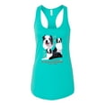 thumbnail image 2 of If It's Not an Australian Shepherd It's Just a Dog Gift | Womens Dog Lover Jersey Racerback Tank Top, Tahiti Blue, Large, 2 of 3