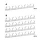 thumbnail image 4 of Injueey 4 unids/set fácil de instalar y mantener estante de Clips para botellas de especias adecuado para diferentes estilos de cocina Cocina y Comedor, 4 of 6