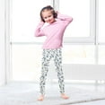 thumbnail image 5 of joogoo Girls' Leggings Wild Daisy Flower Yoga Pants 4T, 5 of 8