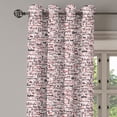thumbnail image 2 of Ambesonne Modern Grommet Curtain, Popular Fashion Words, 50" x 108", Red Black and White, 2 of 6