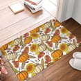 thumbnail image 4 of Honeii Pumpkin Corn Daisy Pattern Door Mat, Welcome Door Mats Outdoor Indoor, Stain and Fade Resistant, Non-Slip Entry Matfor Bedroom, Bathroom, Kitchen, 4 of 7