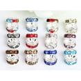 thumbnail image 6 of U8MO 100 Silver Crystal Rhinestone Rondelle Spacers Beads 6mm 8mm 10mm Colour Choice-10mm-Mixed Color, 6 of 9