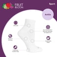 thumbnail image 4 of Fruit of the Loom Cushion Ankle Sport Socks for Women, White, Sizes 8-12 (10-Pack), 4 of 5