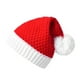 thumbnail image 2 of 2 piezas de gorro de Papá Noel de Navidad, gorros de Navidad de punto rojo y blanco, gorro de invierno, gorros de Navidad JAMW Sencillez, 2 of 5