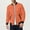 Orange, variant on Men's Solid Color Stand-up Collar Cotton Jacket/Baseball Jacket Army Green L