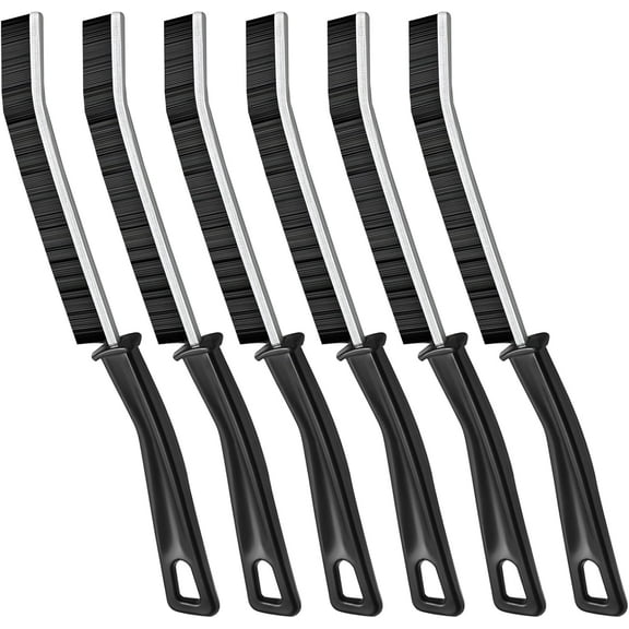 Hard Bristle Crevice Cleaning Brush,6PCS Crevice Cleaning Brush，Small Cleaning Brushes, Grout Cleaner Brush, Skinny Gap Cleaning Tools for Household Use, Bathroom, Kitchen