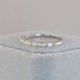 thumbnail image 5 of 0.26ct Art Deco Band Half Eternity Promise Ring Diamond Simulated 925 Sterling Silver Wedding Ring SKU:00199, 5 of 5
