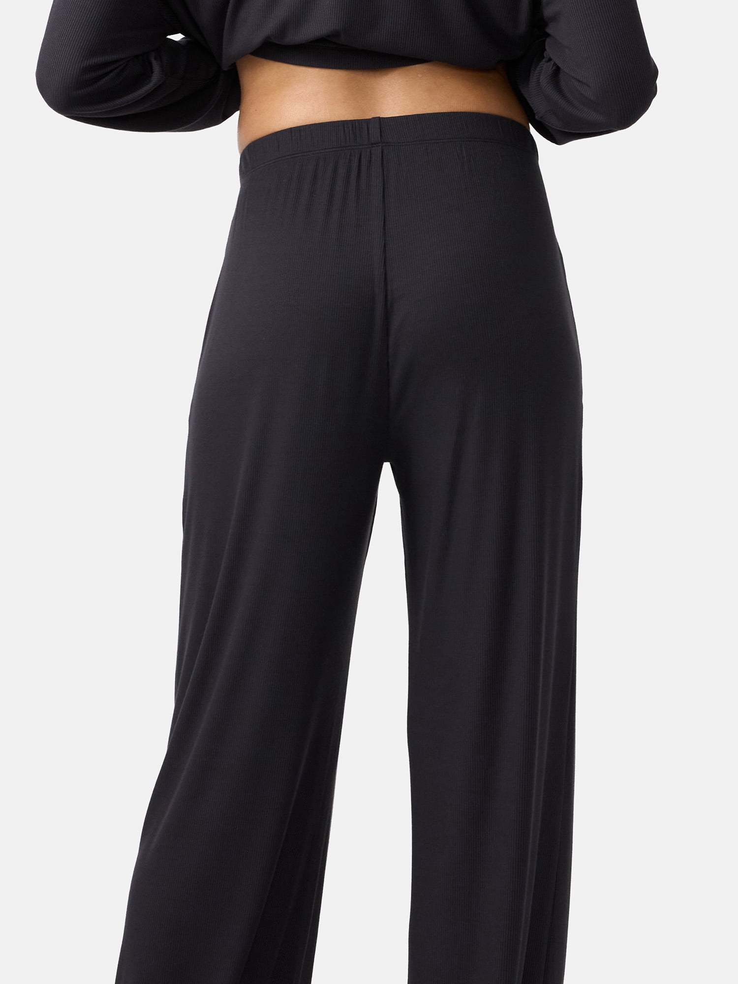 Ingrid & Isabel For Every Belly Women's Maternity Long Sleeve Button Down Shirt & Open Leg Pajama Set, Sizes S-XXXL
