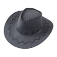 thumbnail image 2 of Sombrero vaquero clásico para niños y niñas, ideal para viajes. Gris, 2 of 9