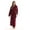 Burgundy, variant on Velour Robe Bath Robes for Women Maxi Length (Coral, X-Large)