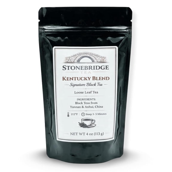 Stonebridge Kentucky Blend Black Tea Loose Leaf Tea Premium Full-Bodied Caffeinated 4 oz (113g)