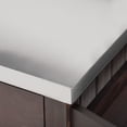 thumbnail image 5 of 54.1" Outdoor Kitchen Island with High Shelf - Large Outdoor Potting Bench Table with Stainless Steel Top and Storage Cabinet, Solid Wood Grill Cart with Lockable Wheels for BBQ, Garden, Patio, Backy, 5 of 16