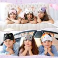 thumbnail image 2 of TELOLY 4Pcs Sleep Eye Mask,7.87*3.94"Eyemasks for Sleeping,Polyester Sleeping Mask for Women, 2 of 4