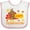 White and Pink, variant on Inktastic Happy Thanksgiving with Cute Turkey and Leaves Boys or Girls Baby Bib