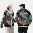 thumbnail image 4 of Fotbe Stained Glass Eagle USA Chaqueta con Protección Solar UPF 50+ para Hombre y Mujer, Camisa con Capucha y Bolsillos-Medium, 4 of 7