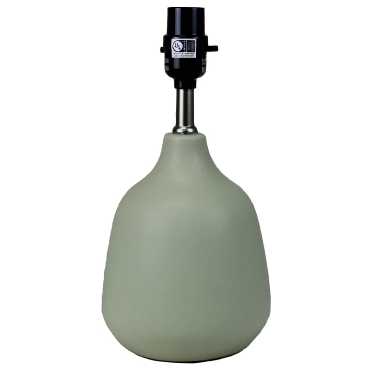 Mainstays Grab and Go 16 in Sage Ceramic Table Lamp photo 4