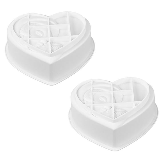 Exywaves Silicone Molds 2PCs Mother's Day Mould DIY Chocolate Cupcake Cake Muffin Baking