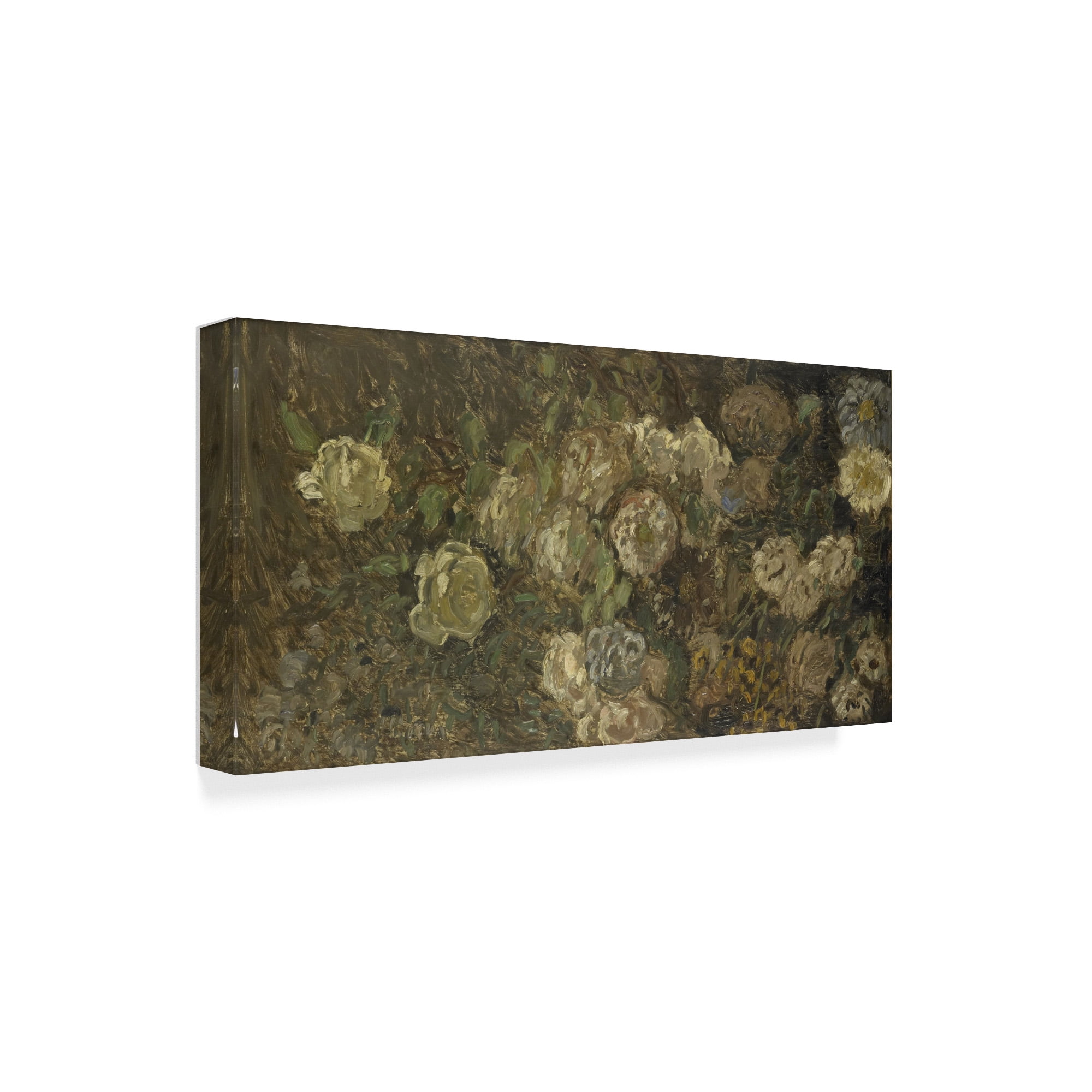 Trademark Fine Art 'Flowers' Canvas Art by Claude Monet