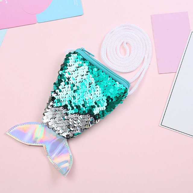 Up to 65% off Sequins Children Coin Purses Handbags Zipper Wallets Cute Pouch Key Packet