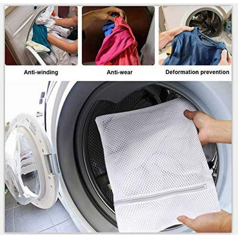 2 Pack Large Heavy Duty Mesh Laundry Bags, Durable Delicates Net