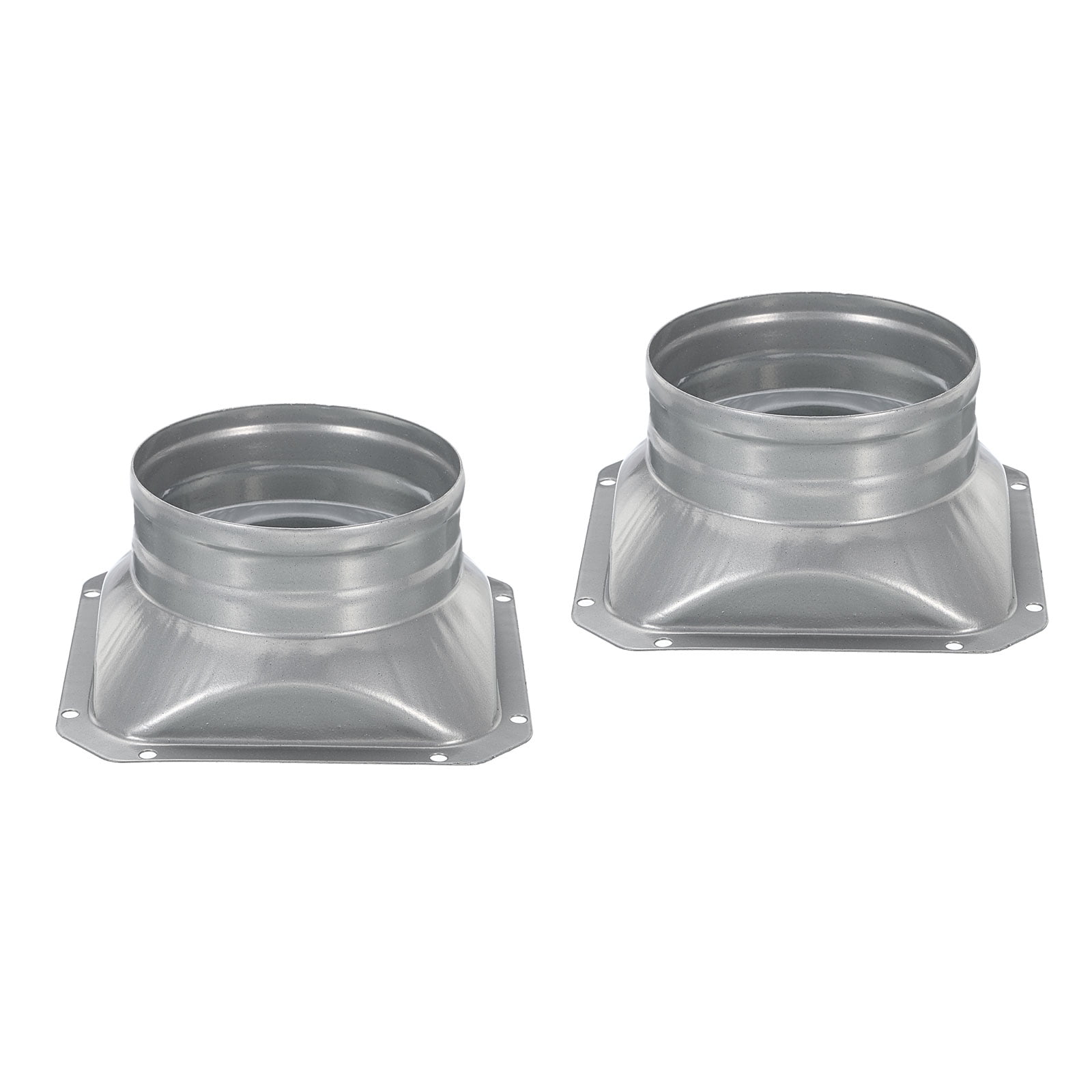 Uxcell 4 Inch Duct Connector Flange Square to Round Interface Metal  Straight Pipe Air Duct 2 Pack | Walmart Canada