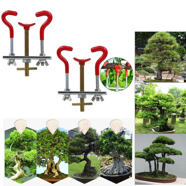 2x Garden Plants Bonsai Tool Set Tree Branch Trunk Bender Moderador De Jardinería Flexión Con Cubierta Protectora Diseño Creativo Herramientas De Bric Macarena Rama de árbol Bender de tronco