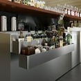 thumbnail image 5 of AmGood 36 in. Double Tier Stainless Steel Speed Rail Rack for Commercial Bars, NSF, 5 of 6