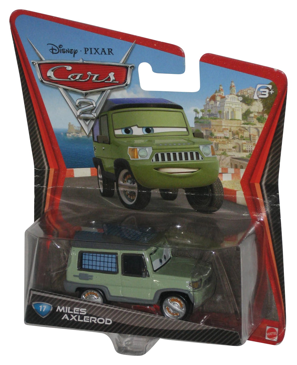 Mattel Disney Pixar Cars 2 MILES AXLEROD #17 Car 1:55 Scale Rare 