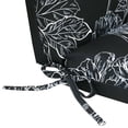 thumbnail image 3 of Outdoor Decor Flora Lounger Chair Cushion Pad, Black, 22" x 73", 3 of 5