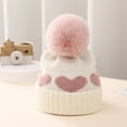 thumbnail image 2 of Meresysid Baby Knitted Hat Lovely For Warmth And Thick Pullover Hat White, 2 of 4