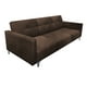 thumbnail image 3 of Sofa Cama Reclinable El Bazar Store Paris Terciopelo Chocolate Futón 3 posiciones Brazos movibles Sala, 3 of 8