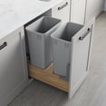 thumbnail image 4 of YounGG  Dowell 50Qt Wastebasket Trash Container, 13Gal, Plastic, Stackable, for Kitchen/Bathroom/Office, Fits Under Sink/Desk - Grey (1, 50 QT), 4 of 8