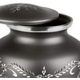 thumbnail image 3 of Perfect Memorials Medium Fancy Flourish Cremation Urn (110 Cu/in) - Elegant Aluminum Urn for Human Ashes/Durable & Secure/Display at Home/A Beautiful Tribute to Your Loved One, 3 of 3