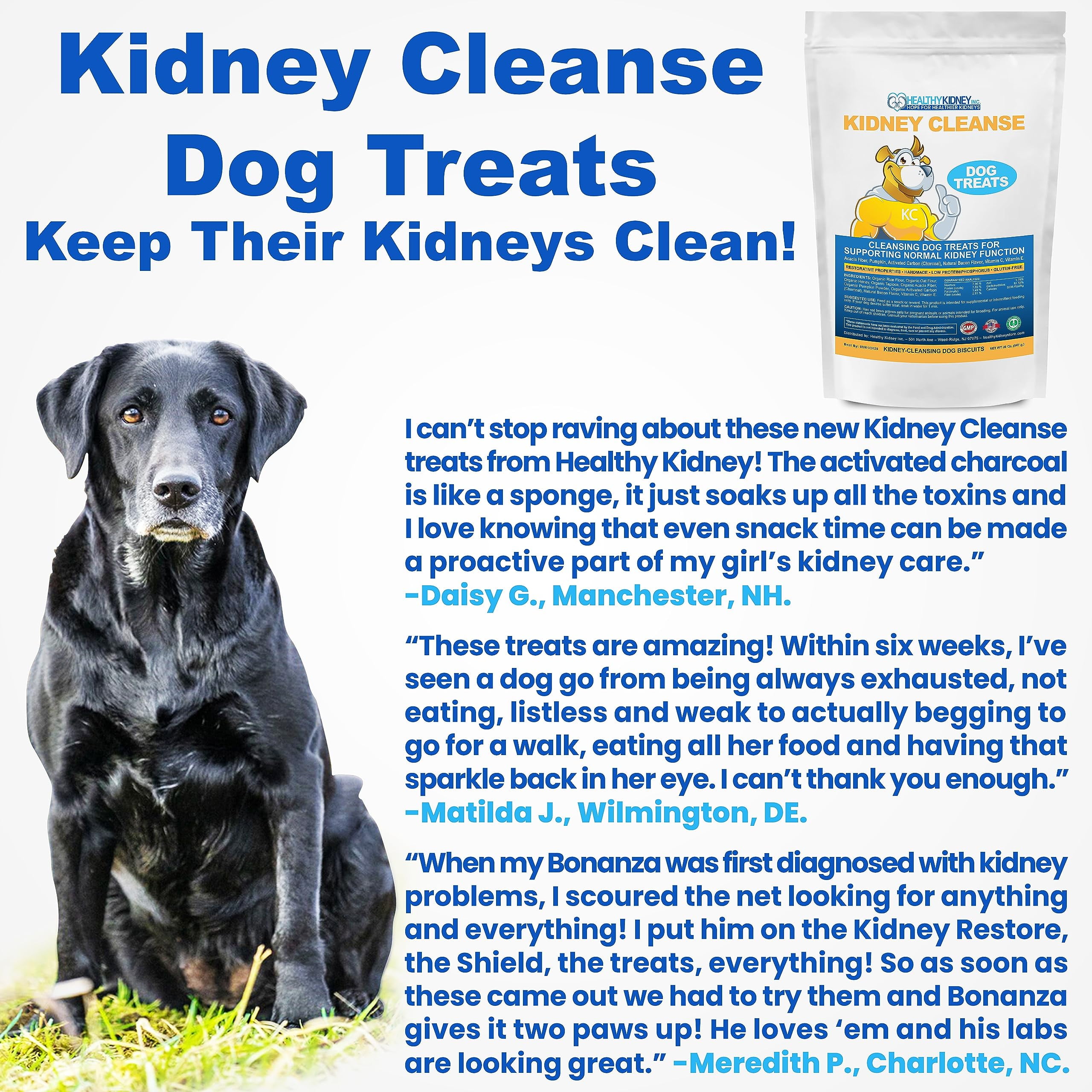 Kidney Cleanse Dog Treats 20oz - Renal & Toxin Elimination, Low-Protein, Vitamin-Enriched