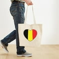 thumbnail image 4 of CafePress - Belgium Flag Heart Tote Bag - Unisex Canvas Tote Bag, Beige, 1-Piece, 4 of 7