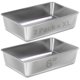 thumbnail image 1 of Caja de arena para gatos XL LEGOURNS de acero inoxidable, 60 x 40 x 15 cm, paquete de 2, 1 of 6