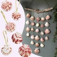 thumbnail image 4 of SINKOO 25PCS Natural Sea Shells 2"-3" Perforation Scallop Shells with Rope,for Christmas Tree Ornaments & DIY Hanging Home Deocration Craft Shells，With Golden Thread, 4 of 6