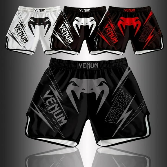 Boxing Trunks Men's Boxing Combat Shorts Fighting Training Boxing Shorts Printed Quick Drying Muay Thai Shorts Plus Size S-4XL