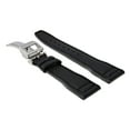 thumbnail image 2 of 22MM LEATHER WATCH STRAP BAND DEPLOY CLASP FOR IWC PILOT PORTUGUESE WATCH BLACK, 2 of 2
