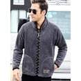 thumbnail image 5 of Jersey polar con resistencia al frío para exteriores en ambos lados, cárdigan grueso y de lana para hombre, chaquetas, 5 of 5