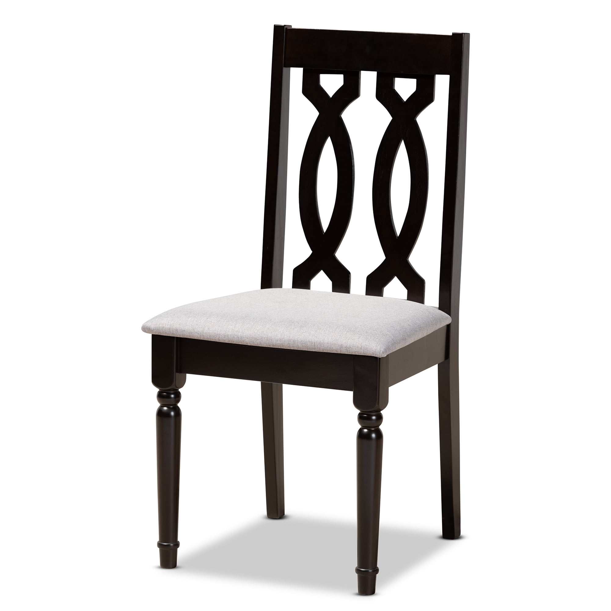 Baxton Studio Julie Modern Dining Set, 5-Piece, Dark Brown