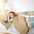 thumbnail image 5 of Manfei Beach Wave Seashell Starfish Collection Bedding Comforter Set for Kids Boys and Girls, Coastal Ocean Print Full Bedding Set, Reversible 7pcs, 5 of 6