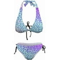 thumbnail image 5 of SKQIT Women's Bikini Sets 2 Piece Leopard Print Sexy Beach Swimwear Swimsuit with Adjustable Spaghetti Strap, 5 of 7