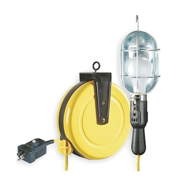 Lumapro LUMAPRO Incandescent Cord Reel Light, Max. Amps: 7.0 A 6X756